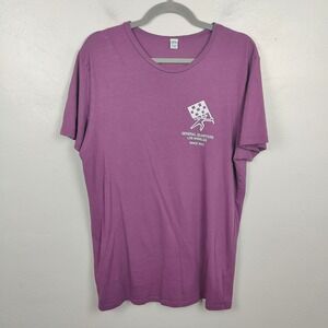 General Quarters T-shirt Mens Large Purple Los Angeles Graphic Cotton